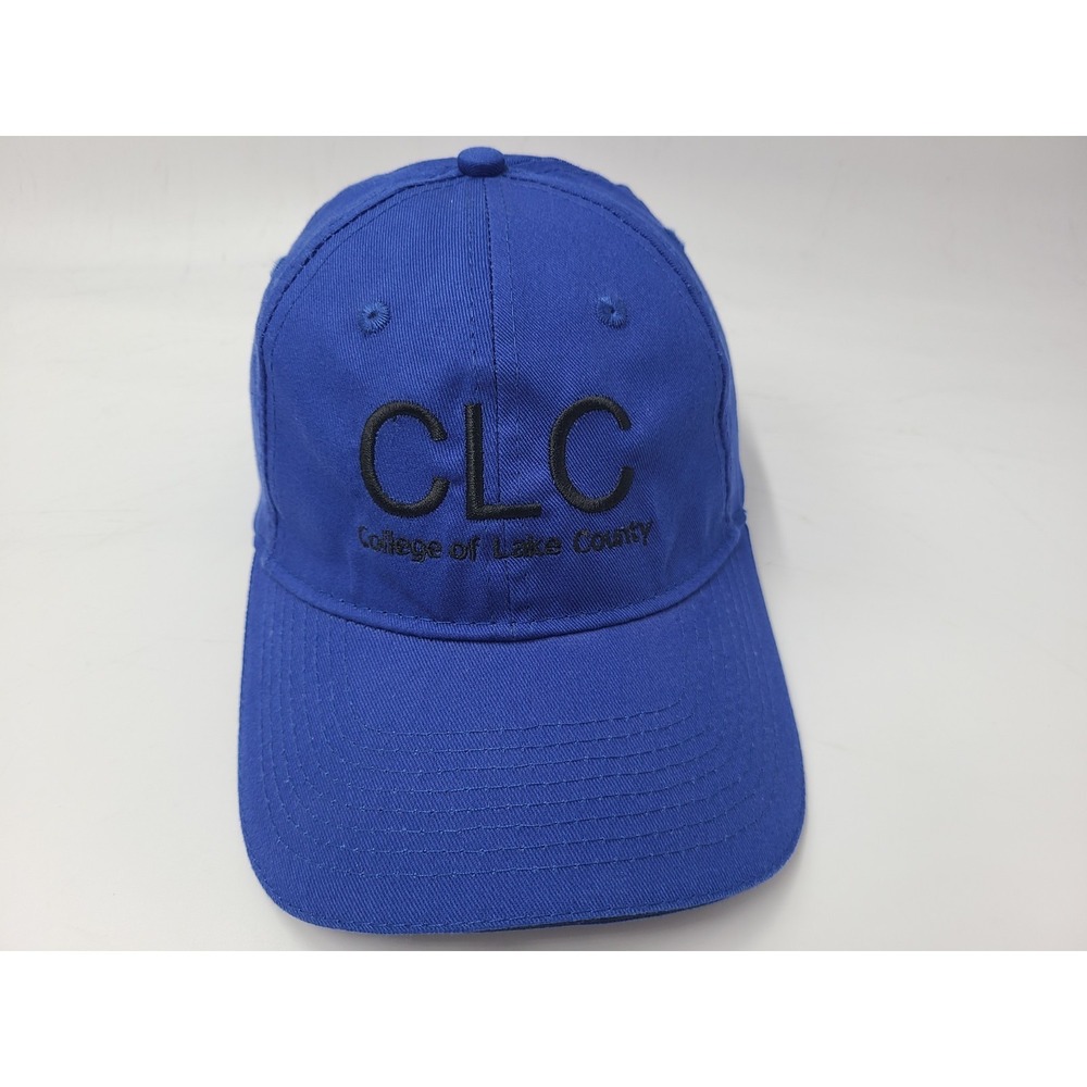 College of Lake County CLC Lancers Adjustable Hat Cap NJCAA Junior‎ College Blue